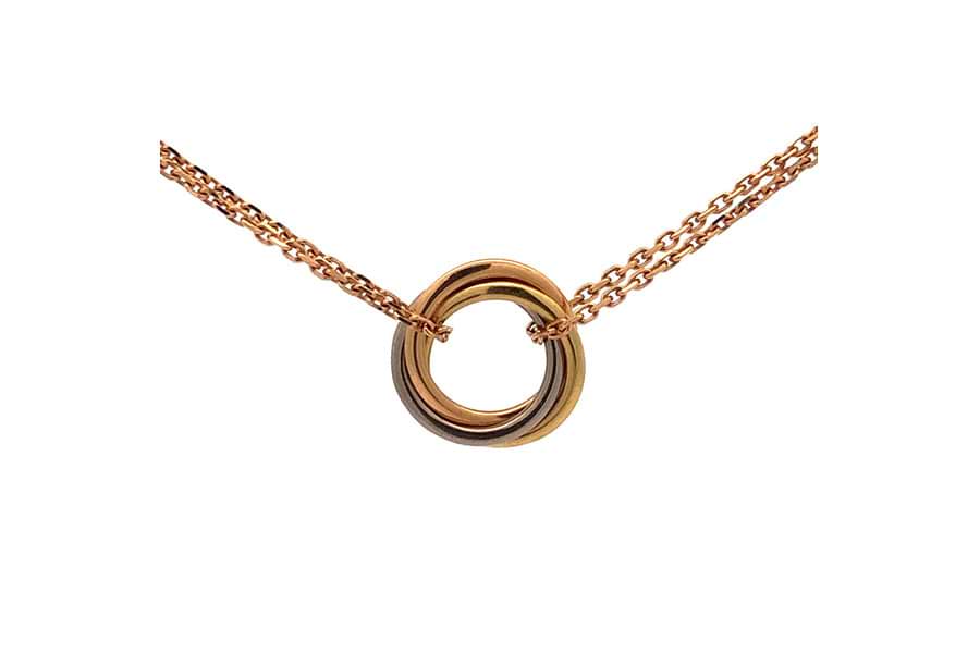 カルティエ トリニティネックレス 750 全長約41.0㎝